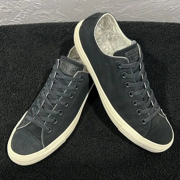 🔥🔥 CONVERSE ALL-STAR CTAS OX Black Nubuck Suede Sneaker Shoes Men Sz 10.5 - EU