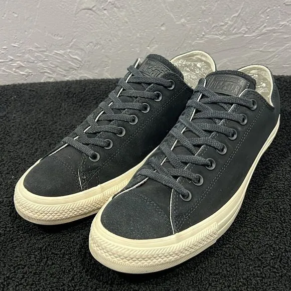 🔥🔥 CONVERSE ALL-STAR CTAS OX Black Nubuck Suede Sneaker Shoes Men Sz 10.5 - EU
