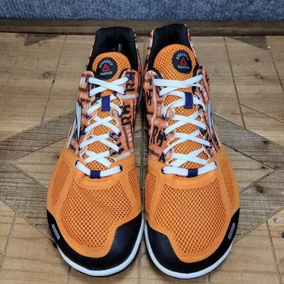 🔥 NEW Reebok Mens 13 V51721 023501 113 Orange Crossfit Low Top Running Shoes