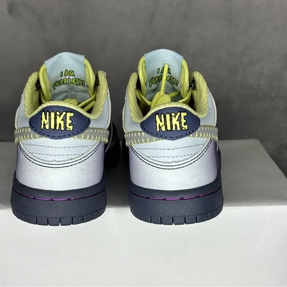 🔥🔥🔥 Nike Dunk Low BT Shoes Little Kids “Halloween” I Am Fearless SIZE: 10.5C🔥🔥🔥