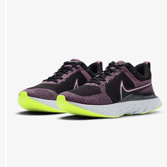 🆕 Nike React Infinity Run Flyknit 2 Women's Road Running Violet black Sh…