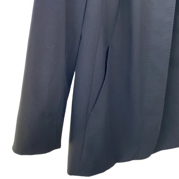 🖤 Nordstrom Encore Black Stretch Wool 4 Hidden-Button Blazer/Jacket, Plus 18W