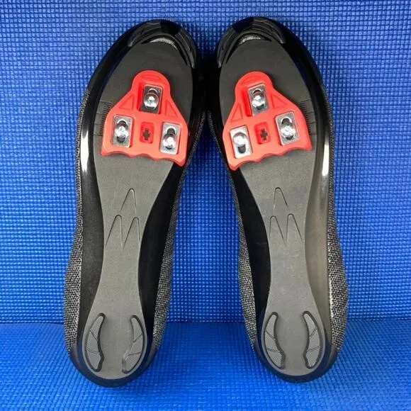🔴 TOMMASO STRADA ARIA Men`s Size 13 Black Knit Athletic Cycling Shoes