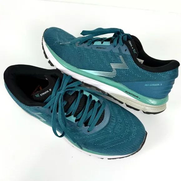 361 Women's Sz 9.5 Degrees 361 Strata 5 Stability Shoe Athletic Running Sneakers