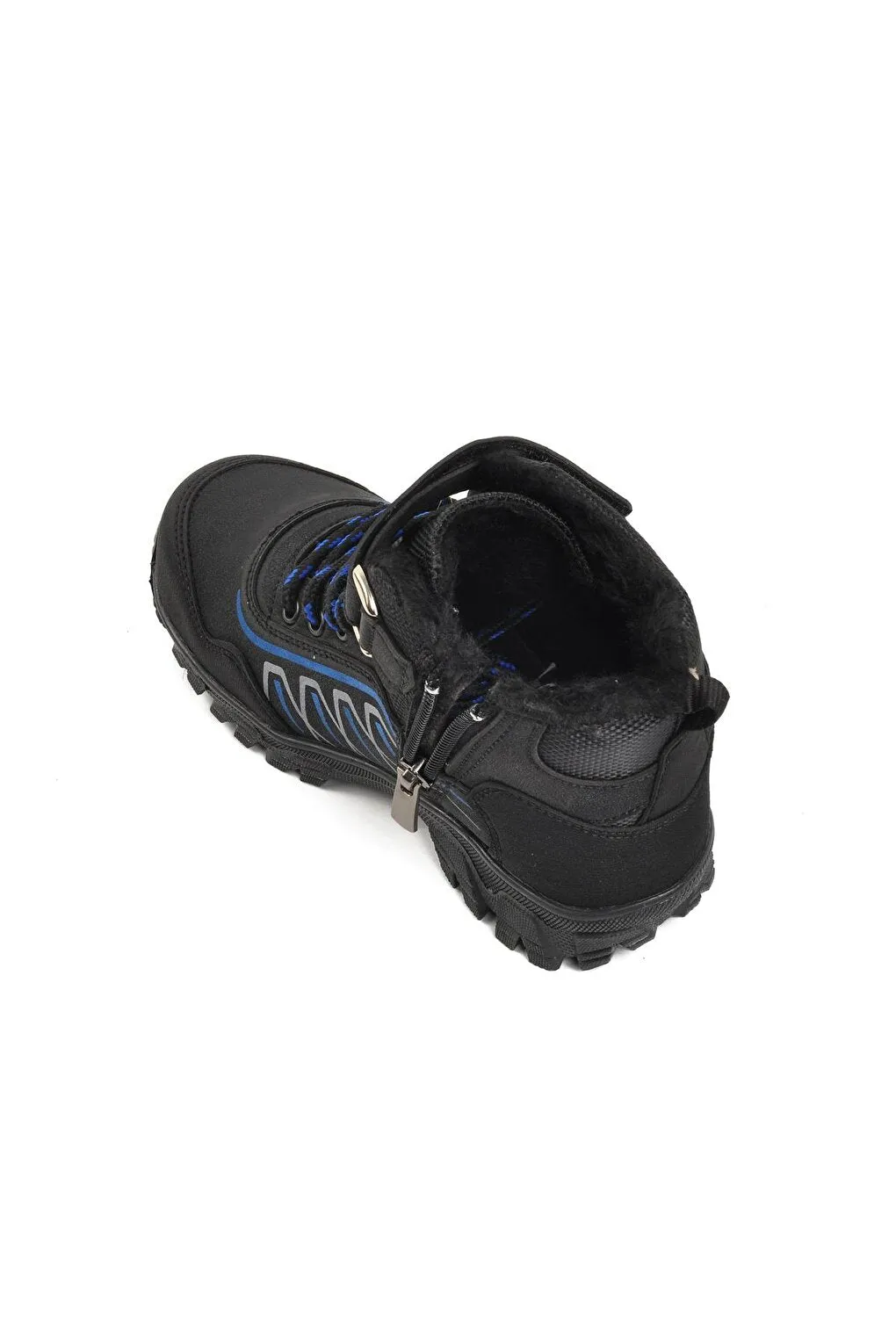 437-P Black-Box Fur Children's Outdoor Boots
