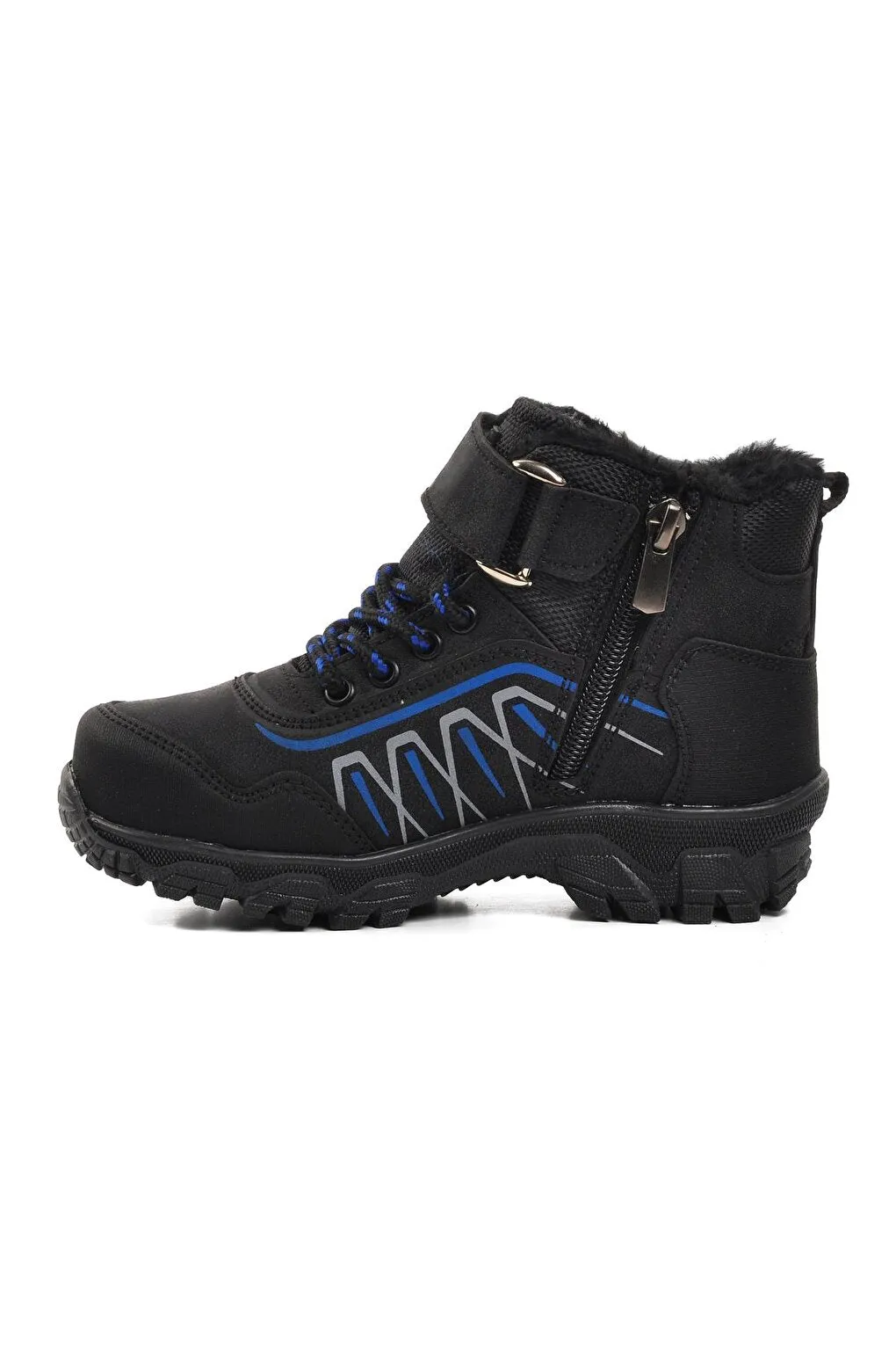 437-P Black-Box Fur Children's Outdoor Boots