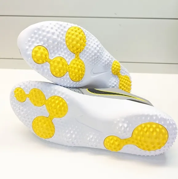 6Y Nike Roshe Golf G Junior Lace Up Grey Yellow 909250-012 Spikeless shoes