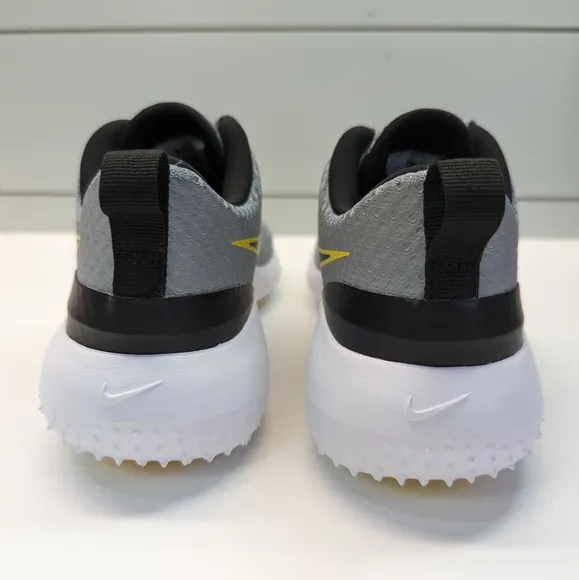 6Y Nike Roshe Golf G Junior Lace Up Grey Yellow 909250-012 Spikeless shoes