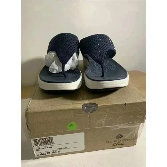 996. NEW! Clarks-Drift Jaunt Navy/US 10 Womens