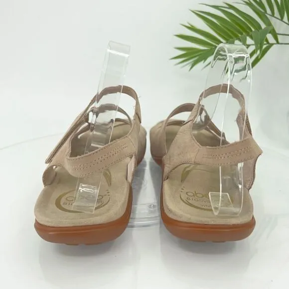 ABEO B.I.O. System Brook Sandals Women's 11 Neutral Taupe Nubuck Gladiator Shoes