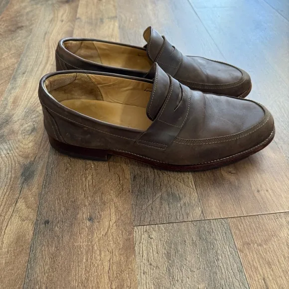 Adelante Loafers Men’s 11 EE Brown Nubuck Leather Shoes