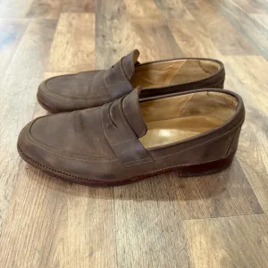 Adelante Loafers Men’s 11 EE Brown Nubuck Leather Shoes