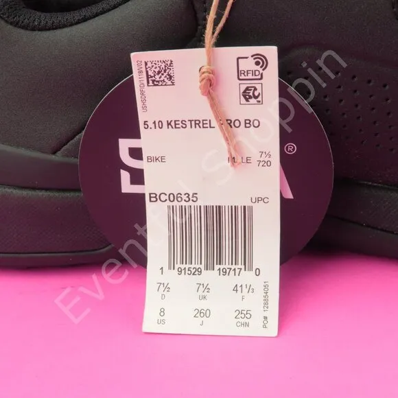 Adidas 5.10 Kestrel Pro Boa Cycling Shoes in Black Size 7.5