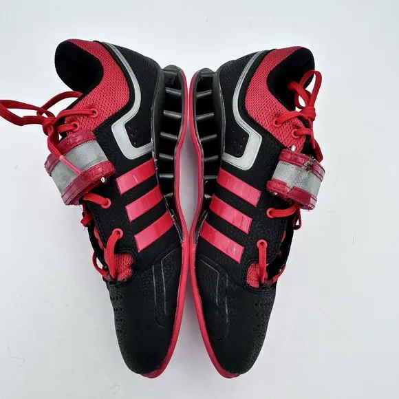 Adidas Adipower Mens Weightlifting Shoes Black Red M21865 Size 8.5