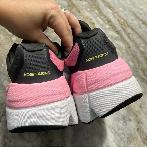 adidas Adistar CS Running  Performance Shoes Greyfive/Almostyellow/Beampink W 11