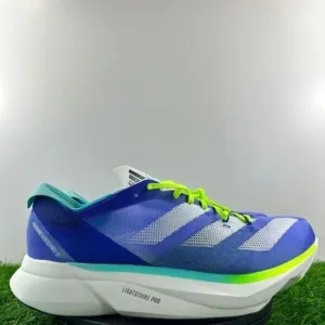 Adidas Adizero Adios Pro 3 Men Size 10.5 Blue High Performance Running Shoes NEW
