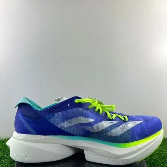 Adidas Adizero Adios Pro 3 Men Size 10.5 Blue High Performance Running Shoes NEW