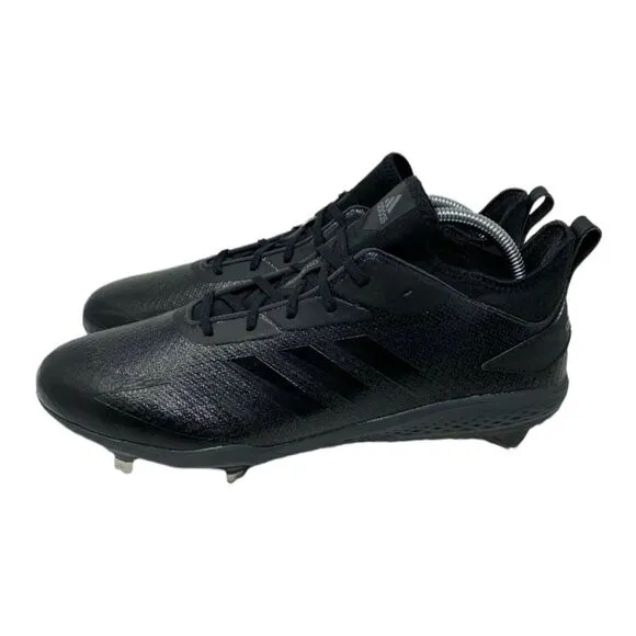 Adidas Adizero Afterburner V Baseball Cleats Men's Size‎ 7.5 Triple Black AQ0085