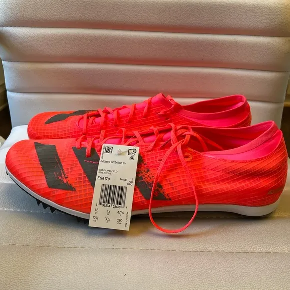 Adidas Adizero Ambition M Sprint Spikes Shoes NEW