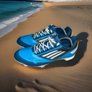 Adidas Adizero Light One Golf Shoes Blue White Cleats Size 10.5 Lace Up Q46944