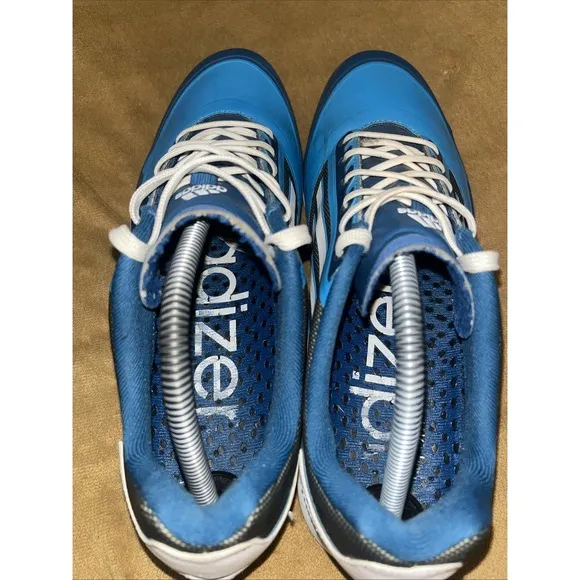 Adidas Adizero Light One Golf Shoes Blue White Cleats Size 10.5 Lace Up Q46944