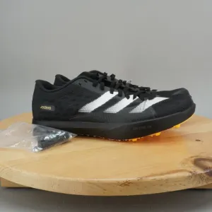 adidas Adizero LJ Long Jump Mens Size 9.5 Track Shoes Spikes Black White NEW