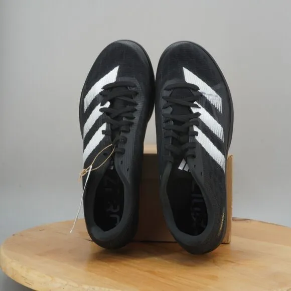 adidas Adizero LJ Long Jump Mens Size 9.5 Track Shoes Spikes Black White NEW