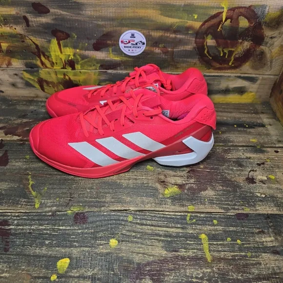 adidas AdiZero Ubersonic 5 Men All Court Tennis Shoes Sz 10.5, 11 IH2555 Red