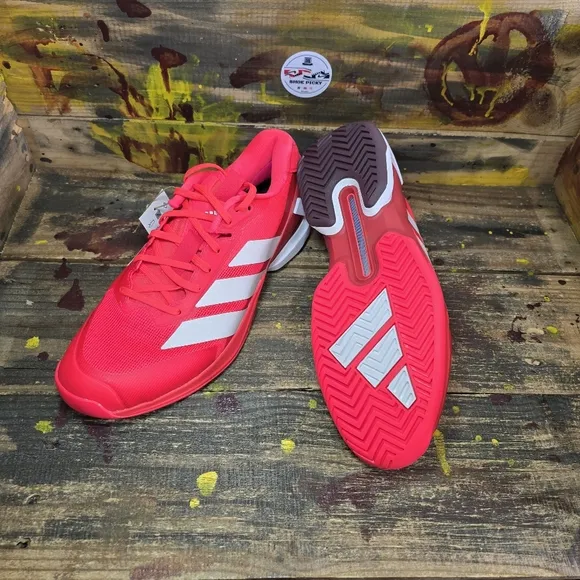 adidas AdiZero Ubersonic 5 Men All Court Tennis Shoes Sz 10.5, 11 IH2555 Red