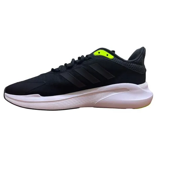 adidas Alphaedge Running Shoes Mens Size 12 IF7294 Core Black/Carbon/Lucid Lemon