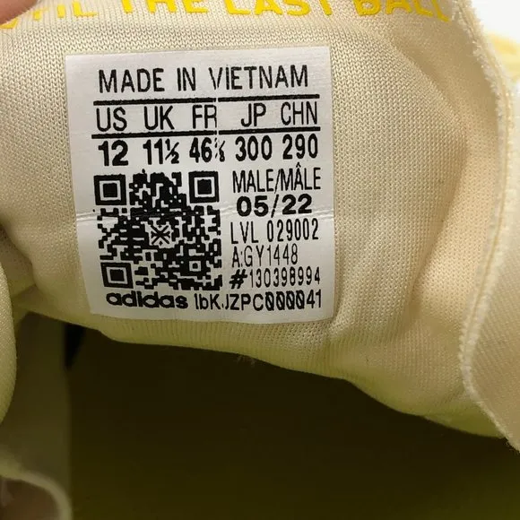 adidas Beige &amp; Yellow Athletic Shoes | Made in Vietnam