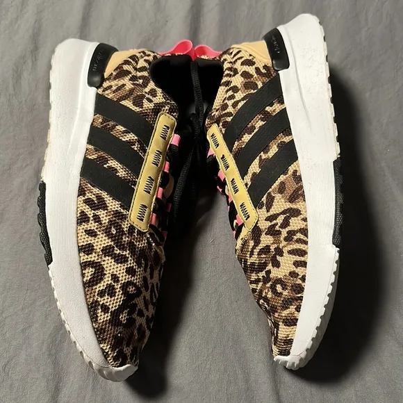Adidas Big Girls Racer TR21 Leopard II Running Shoes, EUC (Wore Once), Size 7