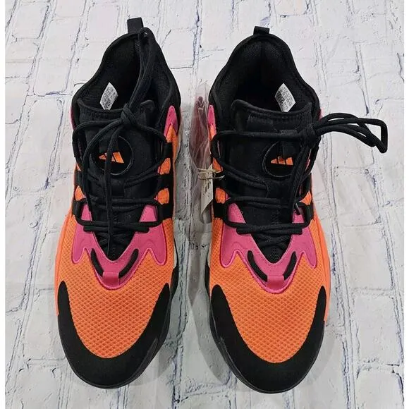 Adidas BYW Select Orange Black Pink Basketball Shoes IG4936 MENS SIZE 18