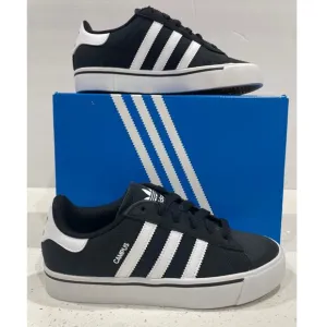 Adidas Campus Vulc J Retro Black White Sz Kids 4.5, Women Sz 6 New Sneakers
