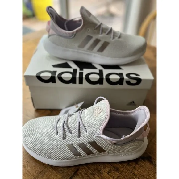 adidas Cloudfoam Pure SPW Running Shoes Kids Size US 6 Cloud White New In Box