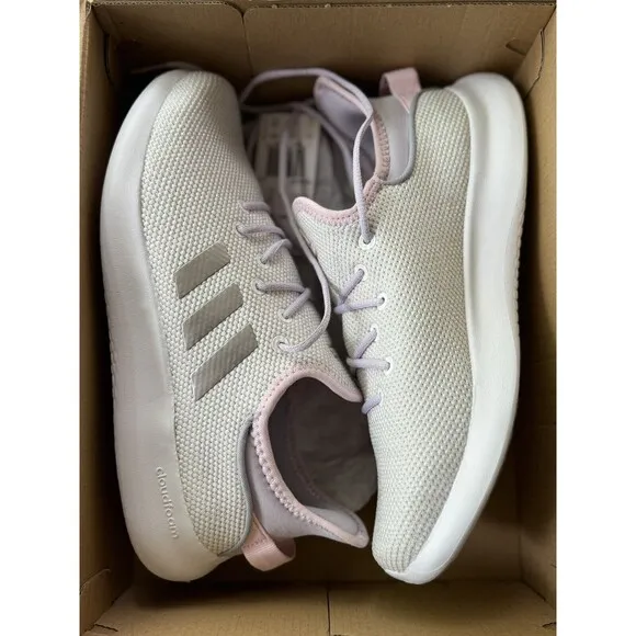 adidas Cloudfoam Pure SPW Running Shoes Kids Size US 6 Cloud White New In Box