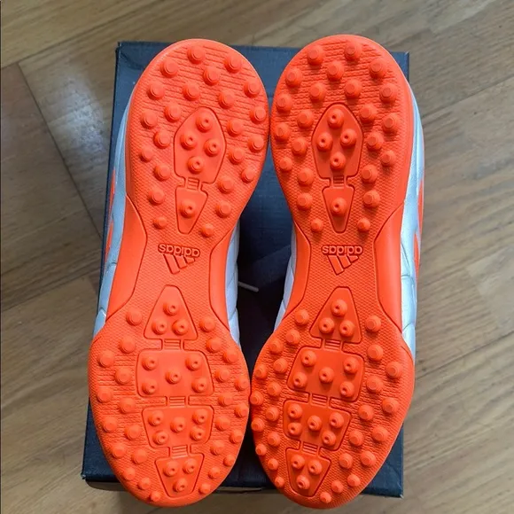adidas Copa Pure 3 Firm Ground Soccer Cleats White and Orange 4.5