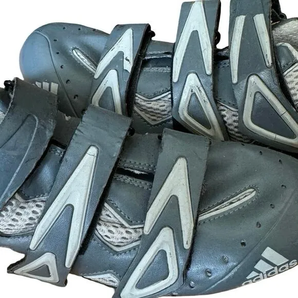 ADIDAS Cycling Shoes gray straps racing USA 10 EUR0 42 2/3 UK 8 1/2 athletic