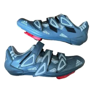 ADIDAS Cycling Shoes gray straps racing USA 10 EUR0 42 2/3 UK 8 1/2 athletic