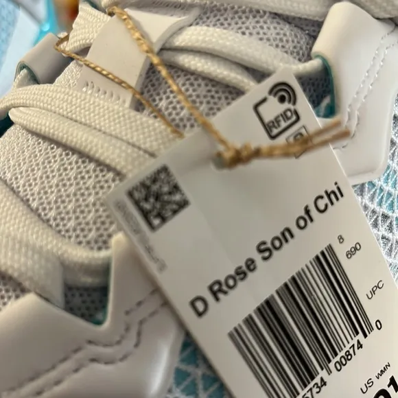 Adidas D Rose Son of Chi Christmas Basketball Shoes White Aqua