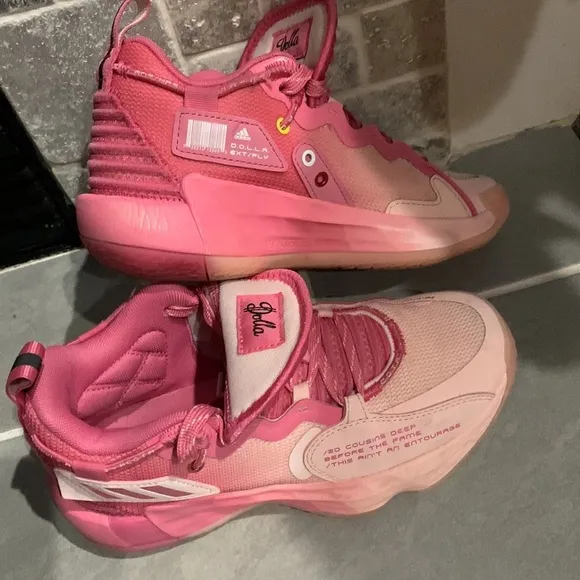Adidas Dame Dolla Pink Basketball Shoes