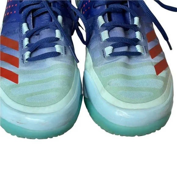 Adidas Damen Crazyflight X Mid Blue Sneakers Size 8.5