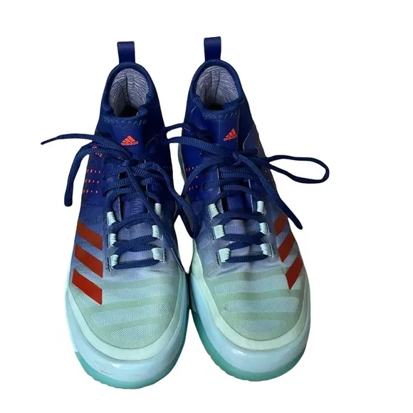 Adidas Damen Crazyflight X Mid Blue Sneakers Size 8.5