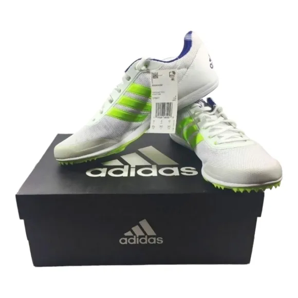 Adidas Distance Star‎ Track Shoes White Lime