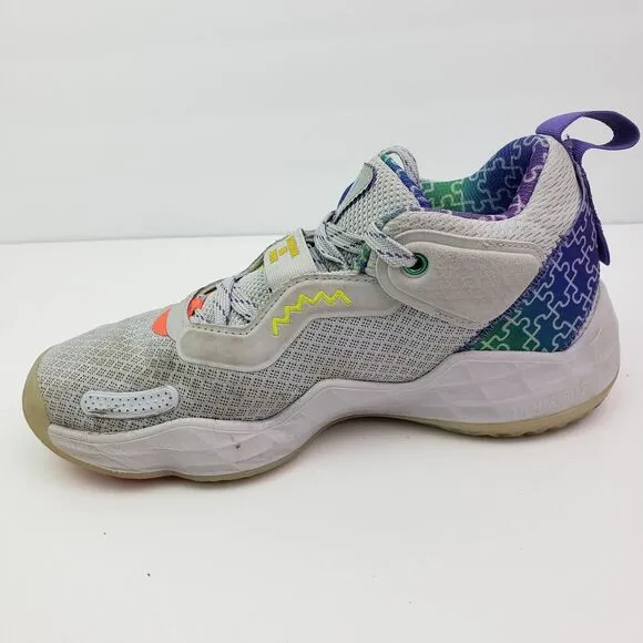 Adidas D.O.N. Issue 3 Autism Speaks Awareness Boys Size 5Y Basketball Shoes