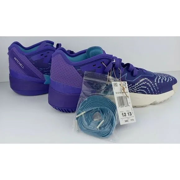 ADIDAS D.O.N ISSUE #4 BASKETBALL SHOES Purple Rush HR0710 Size M12 W13 New
