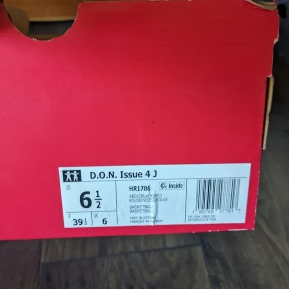 Adidas DON Issue 4 X Pixar The Incredibles Dash Kids 6.5Y Youth Red 122024