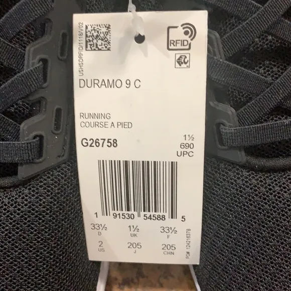Adidas Duramo 9 Kids Shoes - Black