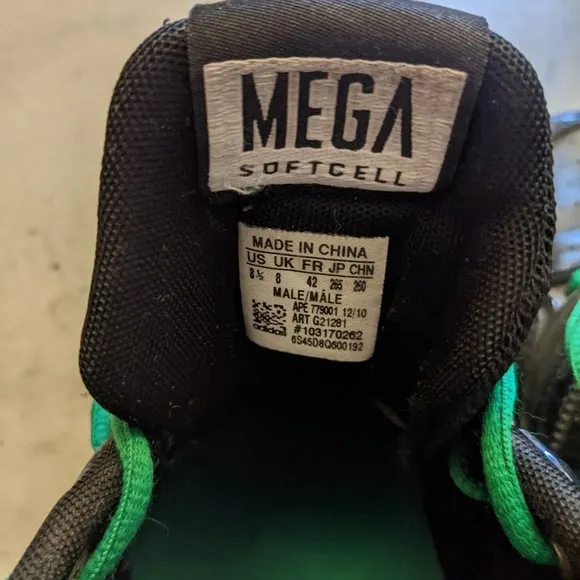 Adidas early 2010's MEGA SOFTCELL men's size 8.5 USED but lots of tread life