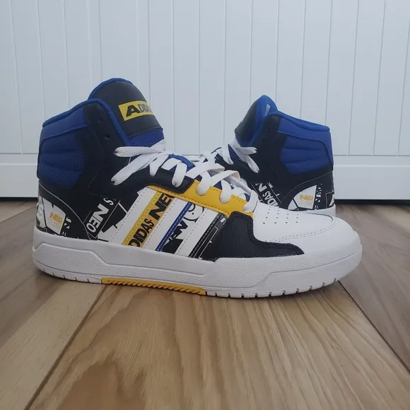 Adidas Entrap Mid Golden State Warriors Blue Yellow Basketball Shoes size Men 8